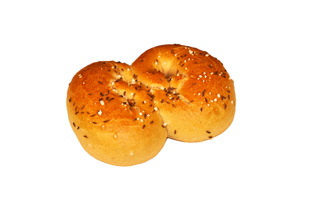 Brezel doppelt mit Salz und Kümmel