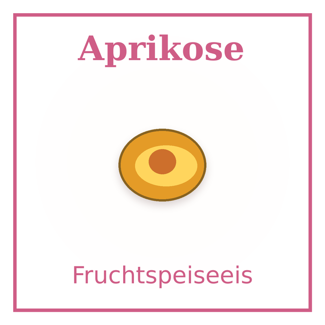 Eisschild Aprikose
