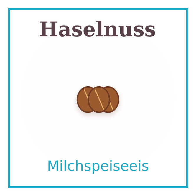 Eisschild Haselnuss