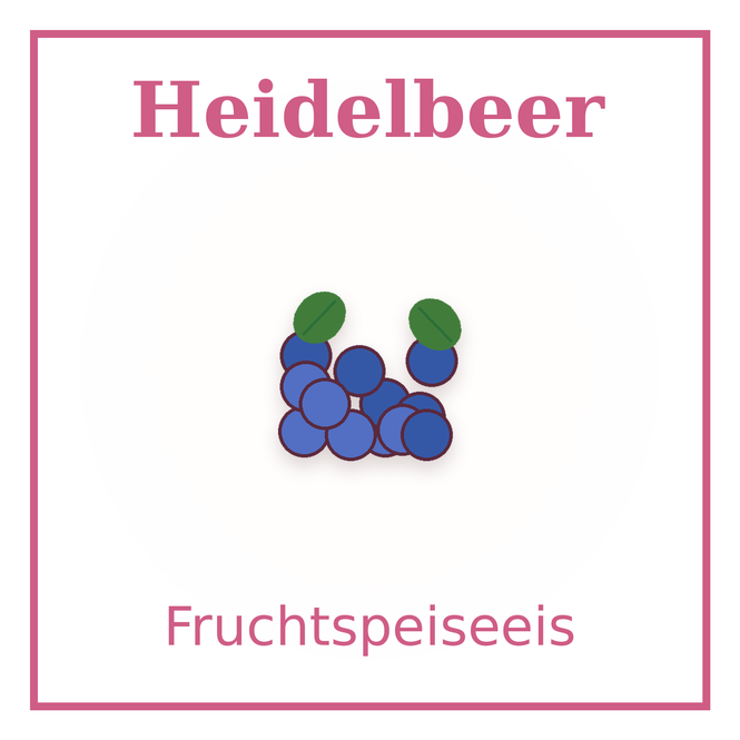 Eisschild Heidelbeer