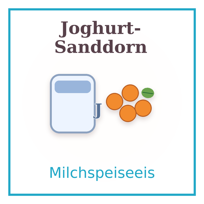 Eisschild Joghurt-Sanddorn