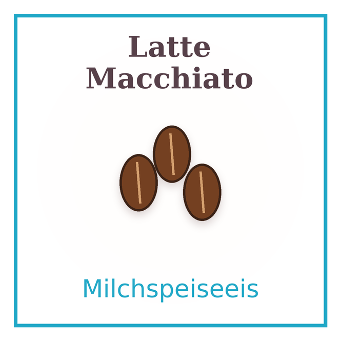 Eisschild Latte Macchiato
