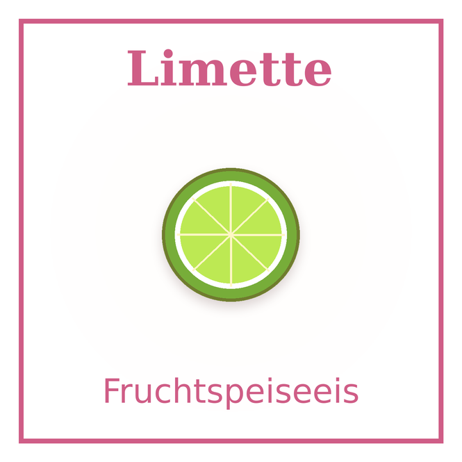 Eisschild Limette