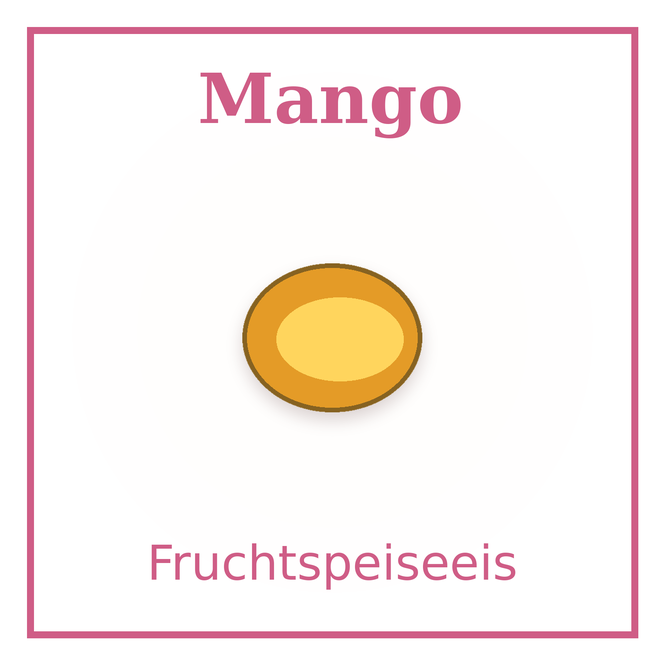 Eisschild Mango