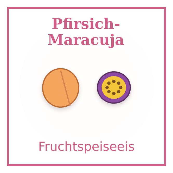 Eisschild Pfirsich-Maracuja