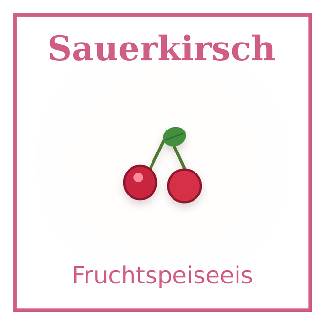 Eisschild Sauerkirsch