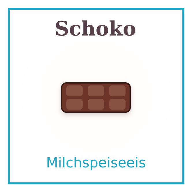 Eisschild Schoko