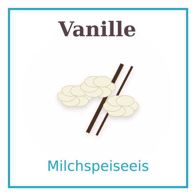 Eisschild Vanille