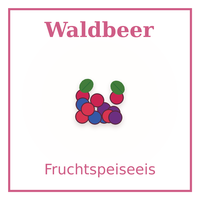 Eisschild Waldbeer